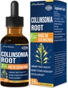 Collinsonia (Stone Root) gotas para la salud del tracto urinario, natural Herbal Fórmula Suplemento w/Stone Breaker Chanca Piedra Extract Support Kidney Stones Dissolver " Detox Cleanse. 2oz