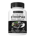 Ethiopian Black Seed Oil Softgels | Ethiopian Black Seed Oil Organic Cold Pressed | 4.64% Thymoquinone | Non-GMO, Gluten-Free,60 Capsules
