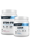 Transparent Labs Stim-Free Pre-Workout Powder (30 Servings, Strawberry Lemonade) & Lean Pre-Workout (30 Servings, Blue Raspberry)