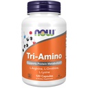 NOW Foods Supplements, Tri-Amino with L-Arginine, L-Ornithine, L-Lysine, Supports Protein Metabolism*, 120 Capsules