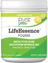 Pure Essence Labs LifeEssence Multivitamin Powder for Hombre and Women, Natural Herbal Supplement with Vitamin D3, B12, and Biotin, Energizing Whole Food Based Powder Mix, 7.3 oz