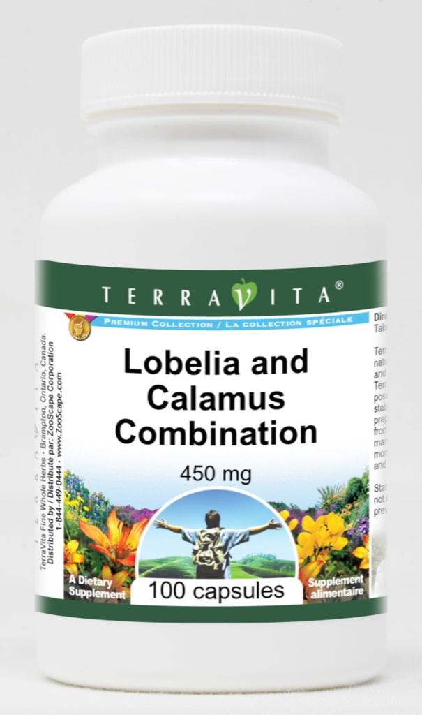Lobelia and Calamus Combination - 450 mg (100 Capsules, ZIN: 513018)