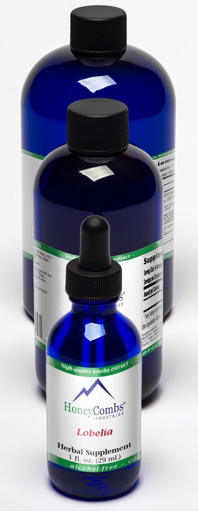 Lobelia Liquid Extract Made in USA – 30 Day Supply – Herbal Respiratory & Relaxation Support – Alcohol-Free Glycerin Tincture