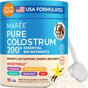 MAREE Colostrum Supplement - Bovine Colostrum Powder for Women &amp; Men for Gut Health - Grass Fed Colustrum Immune Support Suplemento Gut Health for Women with L Glutamine - Calostro Bovino Para Adultos