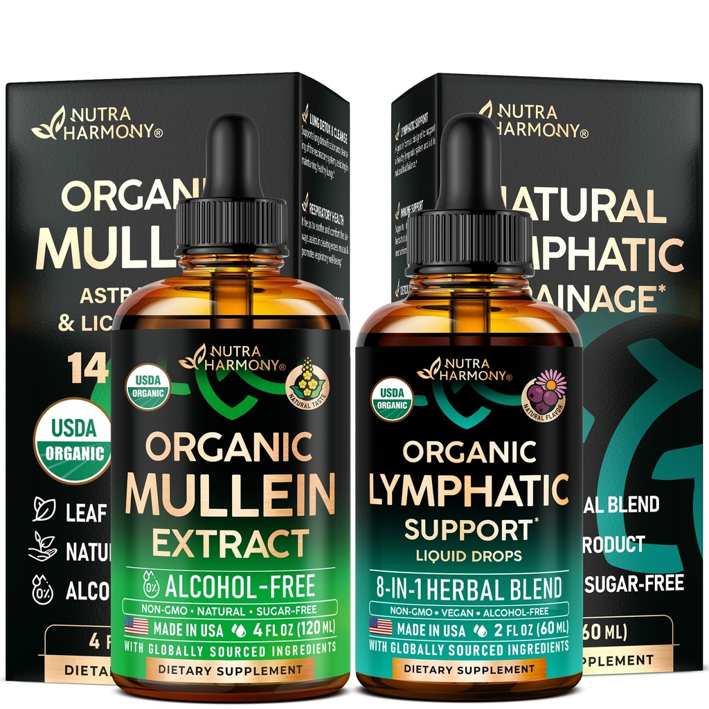 NUTRAHARMONY Mullein Drops & Lymphatic Drops