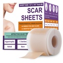 Silicone Scar Sheets, Silicone Scar Tape, Medical Grade Silicone Scar Tape for Surgical, Hypertrophic, Keloid, C-Section, Burn, Old & New Scars, Scar Removal Treatment (1.6"X 157" Roll-4M)