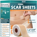 Silicone Scar Tape - 60" x 1.6" Roll - 1.5M, Scar Treatment for Improves Surgical, Keloid, Hypertrophic Scars - Medical Grade Reusable Silicone Scar Sheets