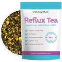 CALMING BLENDS Acid Reflux Loose Leaf Tea | Acid Reflux, Heartburn & Indigestion | Caffeine-Free | 36 Cups