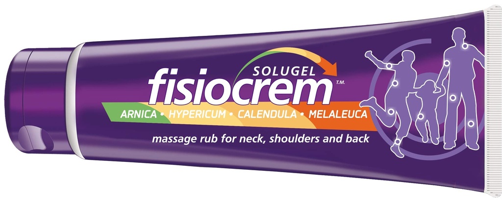 Fisiocrem Solugel Arnica Cream - Arnica Montana & Calendula Cream for Muscle Massage, Muscle Rub for Neck, Shoulders and Back - 250ml