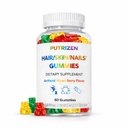 Biotin Hair Skin Nails Gummies: Daily Beauty Supplement for Women Experiencing Stress-Related Hair Thinning, Supports Strong Nails & Healthy Skin, 60 Count, Strawberry Flavor