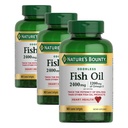 Nature's Bounty Odorless Fish Oil, 1200mg Omega-3 per Serving Including EPA & DHA, Supports Heart Health, Purified to Eliminate Mercury,Coated Softgels,Gluten Free,No Shellfish, 90 Count, (Pack of 3)