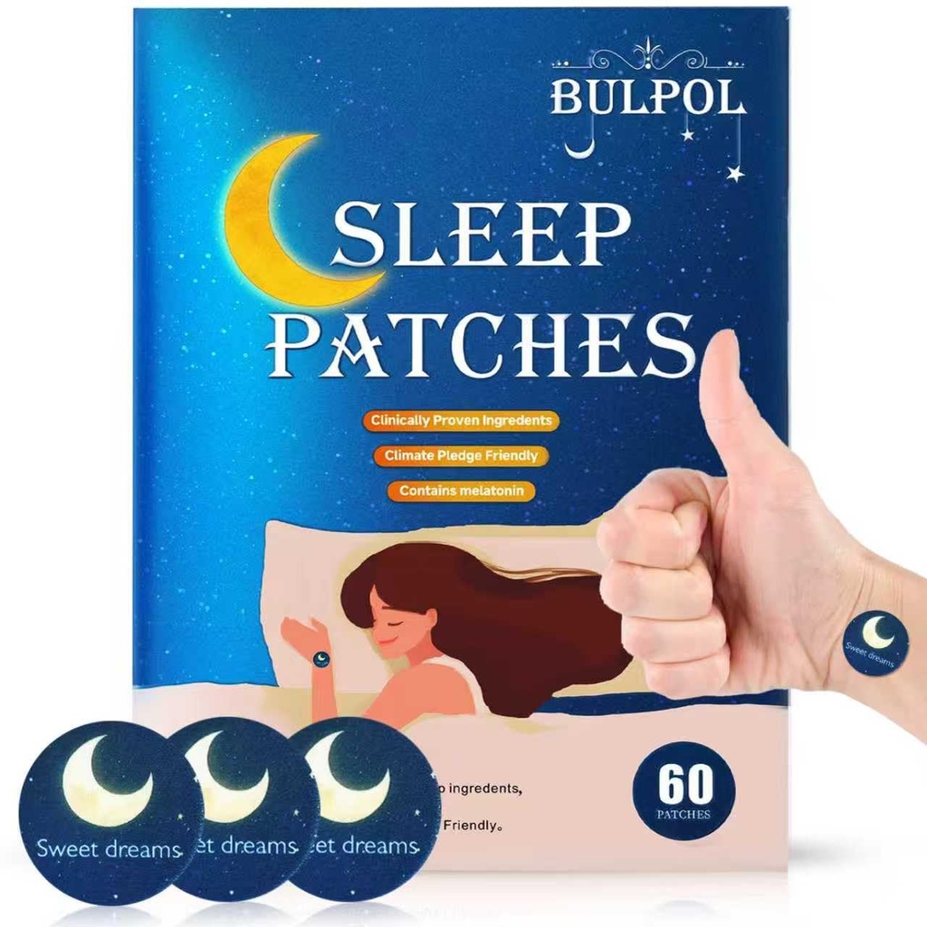 Sleep Patches for Adults, 60 Pack Upgraded Deep Sleep Patches, Formulated with All Natural Ingredients, Long-Lasting Night Comfort for Both Men and Women, Easy to Use All Night Long