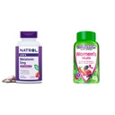 Natrol Melatonin 5mg Fast Dissolve 150ct & Vitafusion Women's Multivitamin Gummies Berry Flavored 150ct