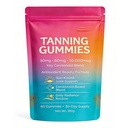 Skin Tanning Gummies – Antioxidant Beauty Gummies with Beta-Carotene & Lycopene, Supports Healthy-Looking Skin, Daily Routine, 60 Count (1pc)