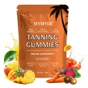 Skin Tanning Gummies for Women & Men - for Radiant Tan Natural Tan with Vitamin,Astaxanthin, Beta Carotene, Skin Radiance & Hydration，Support Melanin Boost - 60 Gummies