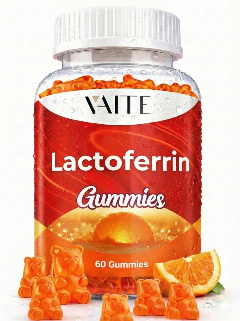 Lactoferrin Supplements 500mg – Supports Digestion & Gut Barrier, Chewable Supplement for Adults, Advanced Daily Wellness, Gluten Free, Soy-Free, Sugar-Free Gummy, Non-GMO Formula, 60 Gummies