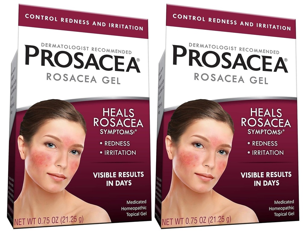 Prosacea - Heals Rosacea Symptoms of Redness, Pimples and Irritation - 0.75 oz (Pack of 2)