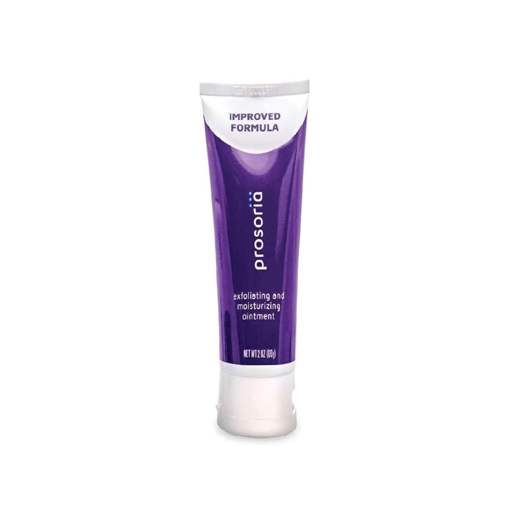 Prosoria Psoriasis Exfoliating & Moisturizing Ointment – 2oz | Psoriasis Care to Restore Dry, Rough, Cracked or Scaling Skin - Shea Butter, Vitamin E, Steroid-Free | Great for Knees and Elbows