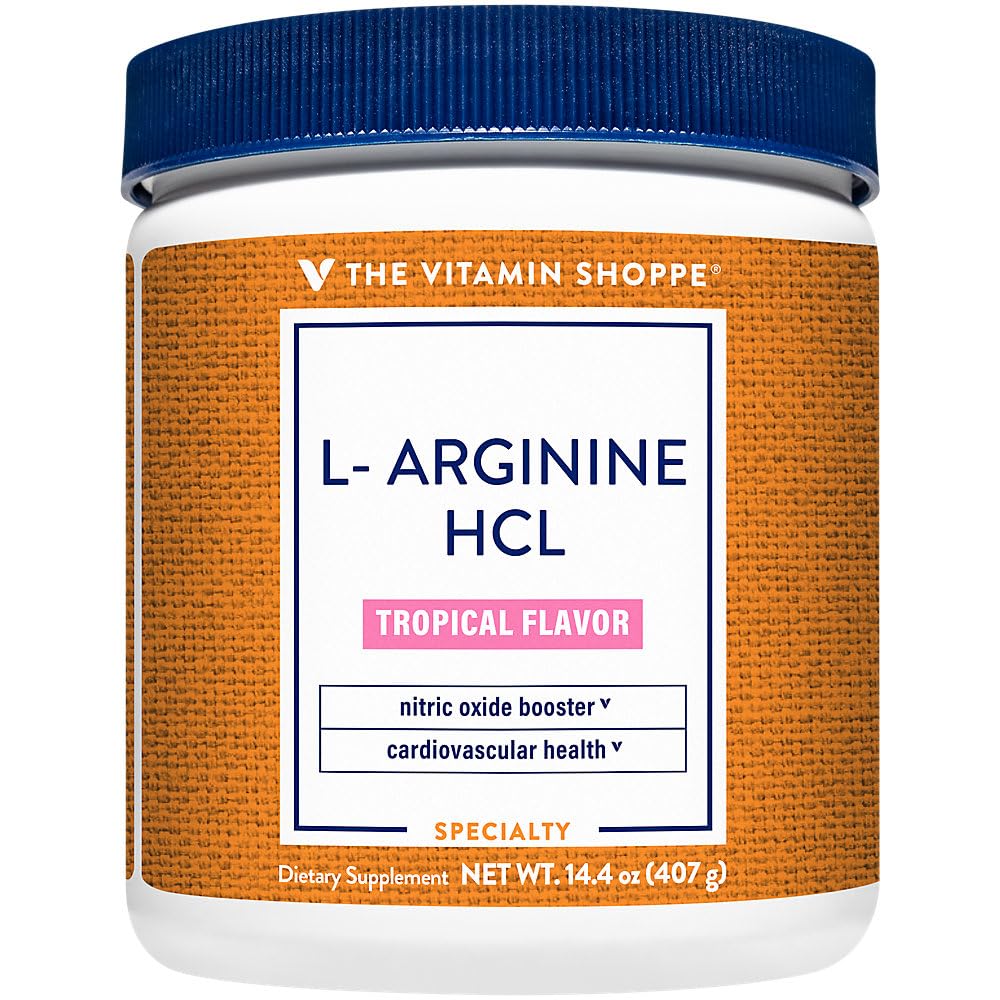The Vitamin Shoppe L-Arginine - Nitric Oxide Production, Circulation & Exercise Performance Support