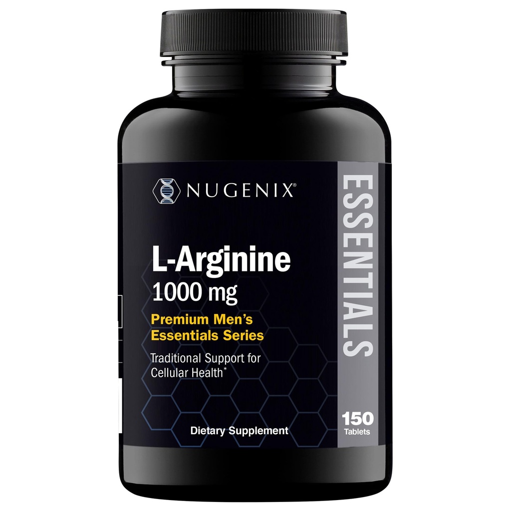 Nugenix Essentials L-Arginine Amino Acid Supplement, 1000 mg, 150 Tablets