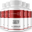 TestoErect Capsules, Advanced TestoErect Supplement Pills - Maximum Strength, All Natural Performance, Stamina & Energy Support, Testo Erect Overall Wellness Formula Reviews (5 Pack)