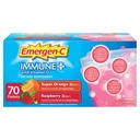 Emergen-C Immune+ System Support Dietary Supplement Drink Mix With Vitamin D, 1000mg Vitamin C - 70 packets (30 - Raspberry Flavor, 40 - Super Orange Flavor)
