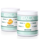 Kiala Nutrition Super Greens, Organic Greens Powder, Spirulina & Chlorella Superfood Powder, Sugar & Gluten Free Vegan, Spectra Blend, Tropical Slush, Lemon Drop 2 Pack