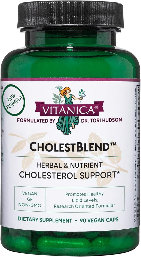 Vitanica Cholestblend, Cholesterol Support, Vegan, 90 cápsulas