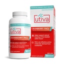 Utiva Cranberry PACs – Clinically Studied Ingredients 36mg PACs for UTI Avoidance - Supplement for Urinary Tract Health for Women and Men – Cranberry Extract Pills for Bladder Health, 90 Vegi Capsules