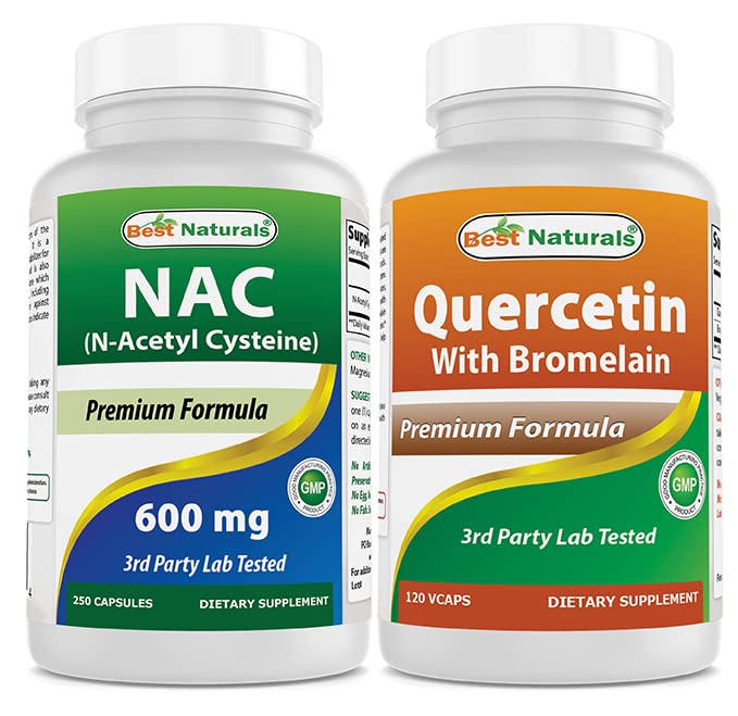 Best Naturals NAC 600 mg & Quercetin with Bromelain