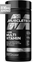 Muscletech Platinum Multivitamínico para Mujeres Hombres - Suplemento Multi-Vitamin para Apoyo Inmunitario - 18 Vitaminas & Minerales, Vitamina A C D E B6 B12 - Suplementos de entrenamiento diario para hombres - 180 cápsulas