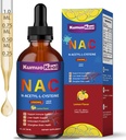 NAC 1000mg Drops, N-Acetyl Cysteine Liquid, with Quercetin and Zinc for Adults, Kids, Support Liver and Lung Function, Antioxidants, Immunity, Skin Health, 2 Fl Oz