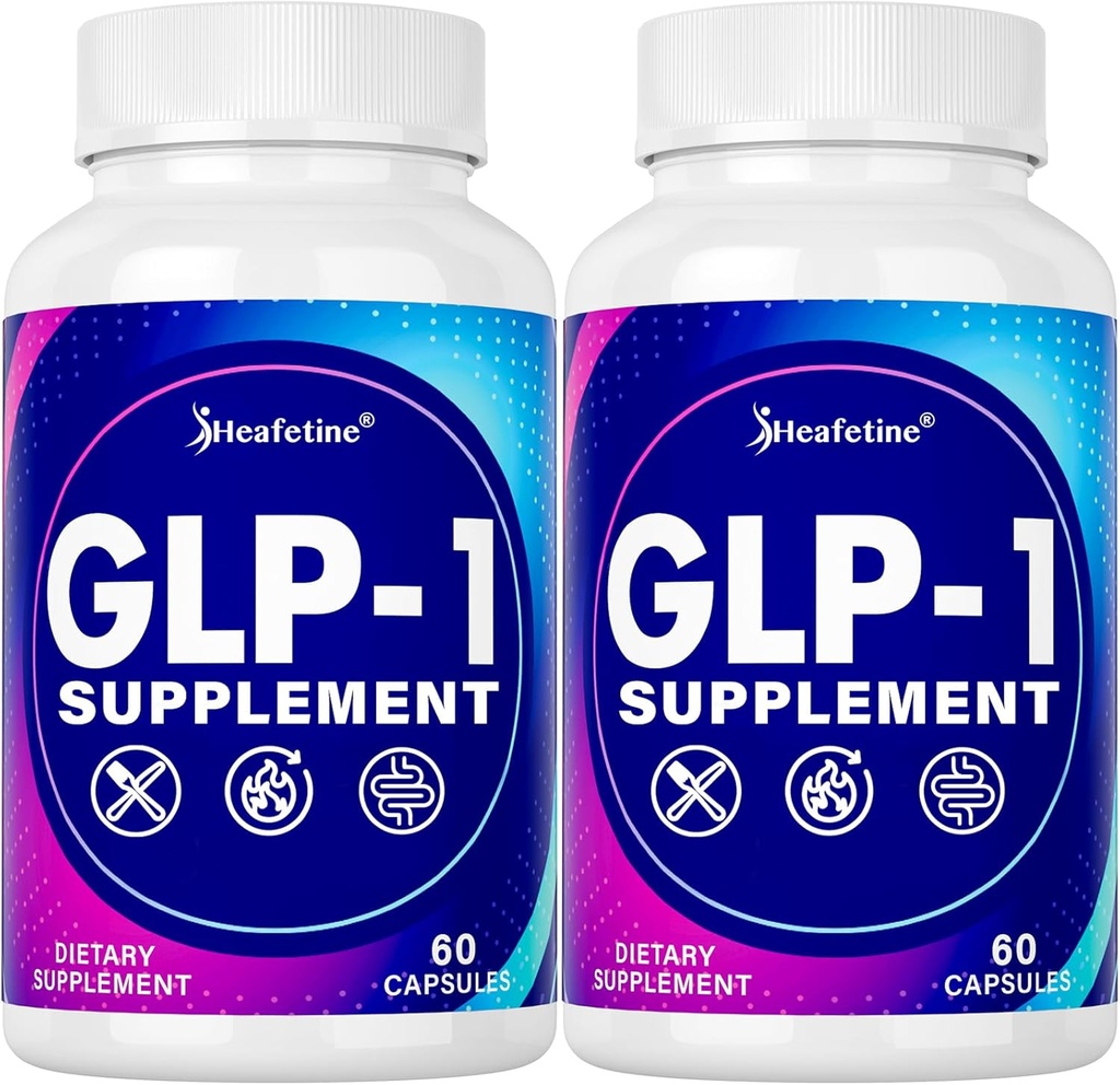 GLP-1 Suplemento, con naturalmente GLP1 Suplemento Probiótico para Hombres, Hops & Green Tea Extract, GLP 1 Suplementos para Gut, Energía, GLP-1 &amp; Salud general - 120 cápsulas