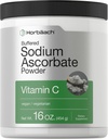 Horbäach Buffered Sodium Ascorbate Vitamin C Powder | 16 oz | Vegan, Non-GMO, and Gluten Free Supplement