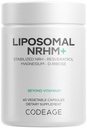 Codeage Liposomal NRHM+ Supplement - NRH Hydrogen Malate 300 mg, Resveratrol, D-Ribose & Quercetin - Vitamin C, Magnesium & Zinc - Liposomal Delivery - Non-GMO - 60 Capsules