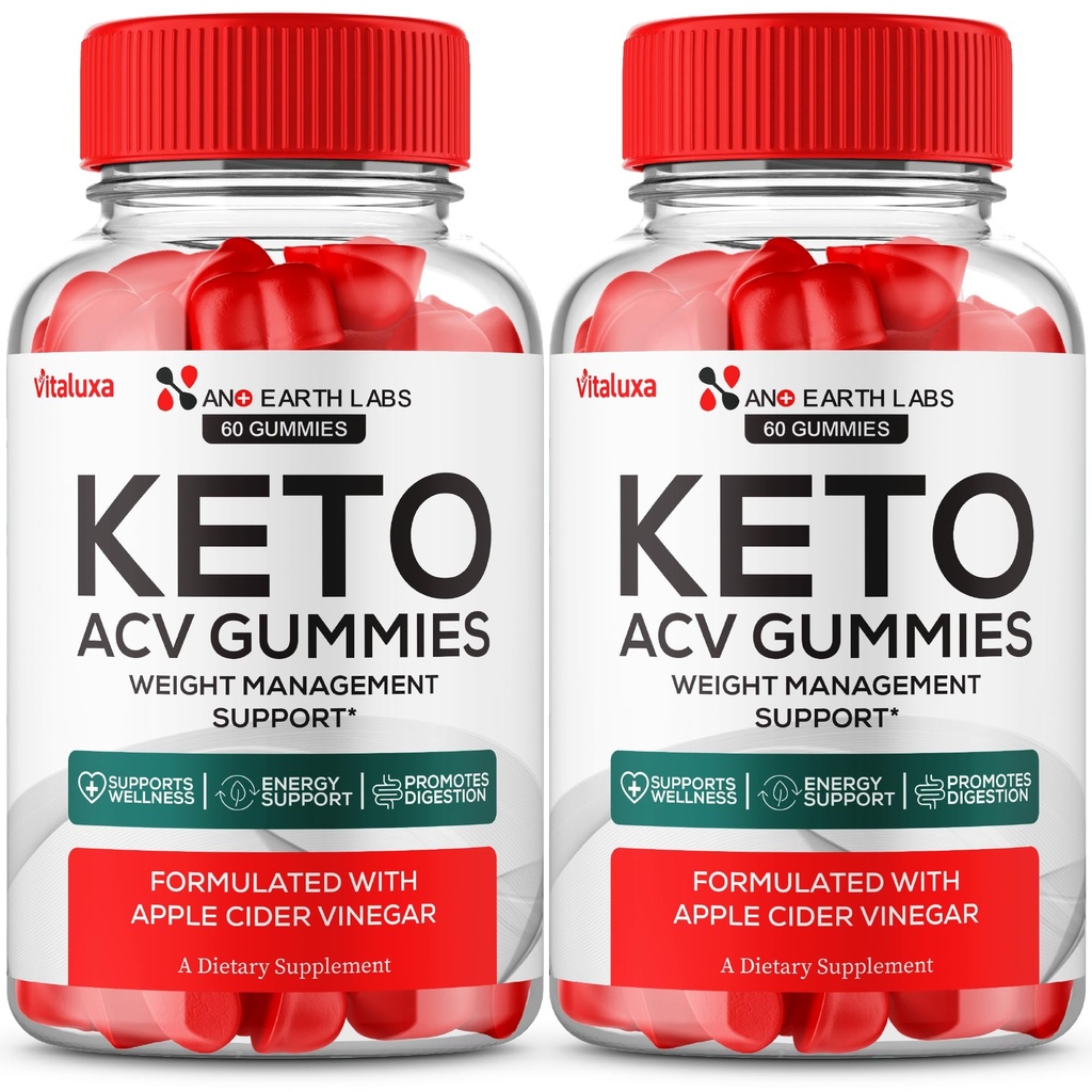 (2 Pack) Nano Earth Labs Keto Gummies, Official NanoEarth Labs Keto ACV Supplement Maximum Strength, Keto+ ACV Gummys, All Natural Support Formula Keto+ACV Advanced, NanoEarthLabs Reviews (120 Ct)