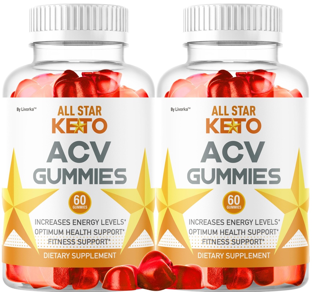 (2 Pack) All Star Keto Gummies Advanced Premium Formula All Natural, 120 Gummies for 2 Months