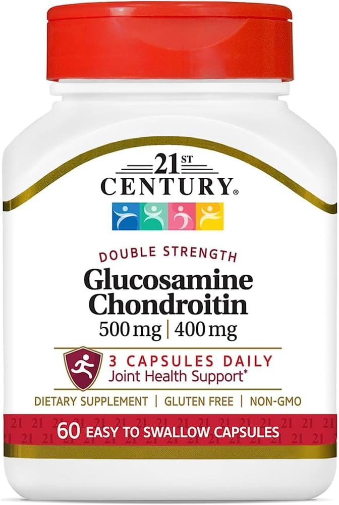 21st Century Glucosamine 500Mg & Chondroitin 400Mg Capsules 60 Ct (2 Pack)