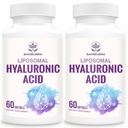 Sambugra Liposomal Hyaluronic Acid 1000mg, High BioavailabilityHyaluronic Acid Capsules, Dietary Supplement Support Skin and Bones, 120 Capsules (Pack of 2)
