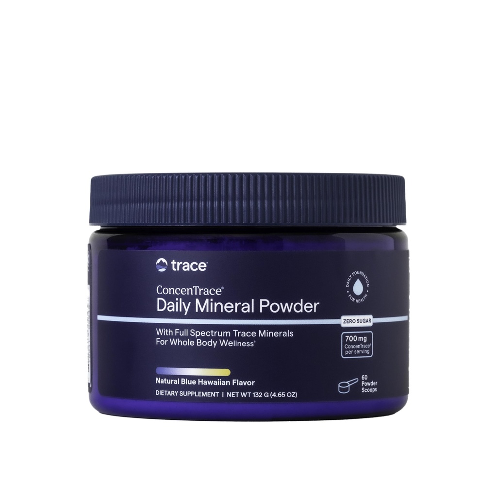 Trace Minerals ConcenTrace Daily Mineral Powder - Supports Energy, Digestion, Bone Health - 70+ Multiminerals Supplement with Ionic Magnesium, Chloride, & Potassium, Sugar-Free (60 Servings)