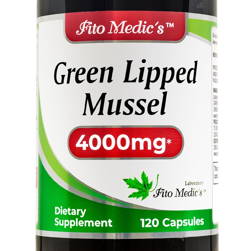 FITO MEDIC'S Green Lipped Mussel | Green Lipped Mussel Pills | 120 Capsules | Herbal Supplement
