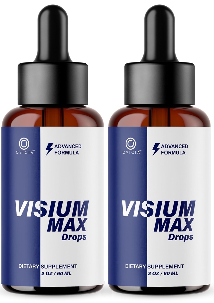 (2 Pack) Visium Max Drops - Visium Max Drops Support Reviews Health Formula Natural Ingredients, VisiumMaxDrops Advanced Daily Premium Liquid Drop for Overall Health & Wellness, 2 Bottles for 2 Months