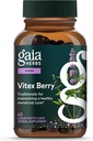 Gaia Herbs Vitex Berry - Soporta Equilibrio hormonal & Fertilidad en Mujeres - 60 Vegan Liquid Phyto-Capsules (30-Day Supply)