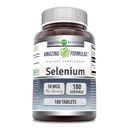 Amazing Formulas Selenium 50 Mcg per Serving | 180 Tablets Supplement | Non-GMO | Made in USA