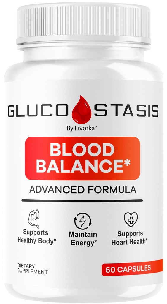 GlucoStasis Blood Balance Support - Official GlucoStasis Capsules Support Supplement All Natural Advanced Formula, GlucoStasis Pills Vitamins for Health & Wellness, 60 Capsules for 1 Month