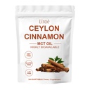 LIRAE Ceylon Cinnamon - 300 Soft Gels with Mct Oil, Non-GMO, Gluten Free, Highly Bioavailable & Easy to Swallow - 300 Softgels (1)