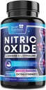 Extra Strength Nitric Oxide Booster - 3X Strength L-Arginine AKG & Citrulline Malate - Men & Women Premium Pre Workout Nitric Booster - Natural Energy & Muscle Support, Bottled in USA - 240 Capsules