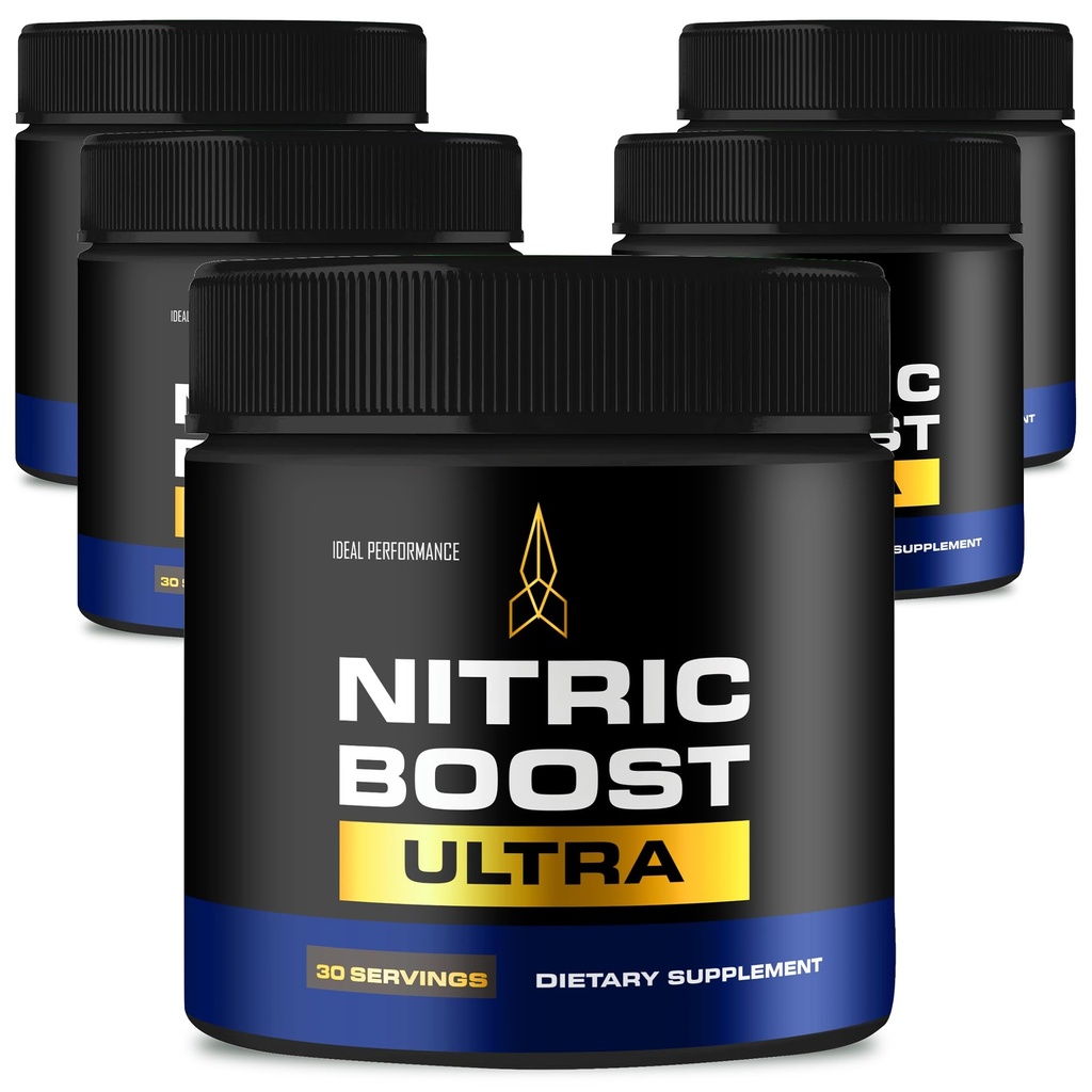 Nitric Boost Ultra Purple Powder, Nitric Boost Ultra for Men Official Formula to Support Energy Levels - Maximum Strength, Nitric Booster Ultra BCAA, NitricBoost Ultra Powder Support Reviews (5 Pack)