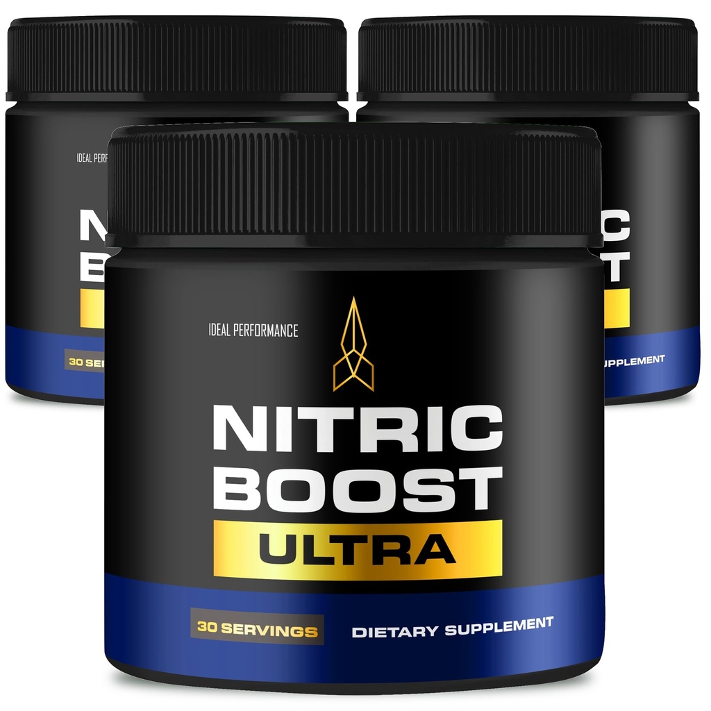 Nitric Boost Ultra Purple Powder, Nitric Boost Ultra for Men Official Formula to Support Energy Levels - Maximum Strength, Nitric Booster Ultra BCAA, NitricBoost Ultra Powder Support Reviews (3 Pack)
