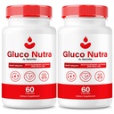 (2 Pack) Gluco Nutra Pills - Premium Balanced Formula to Support Energy, Healthy Circulation and Overall Health, All-Natural Blend 2 Capsules a Day, Official GlucoNutra Reviews (120 Capsules)